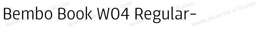 Bembo Book W04 Regular字体转换